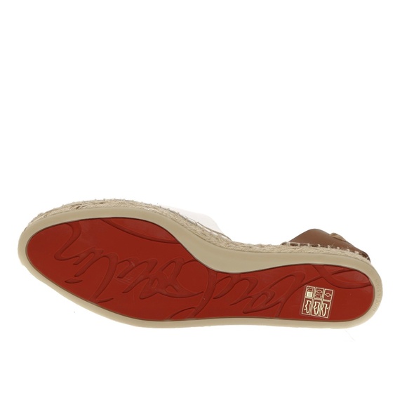 Christian Louboutin Nanou Lace CL Flat Espadrilles White Size 37 New - Picture 6 of 6